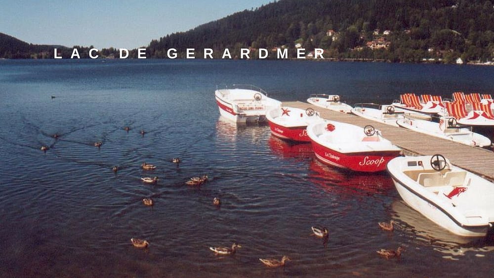 Gérardmer lake  electric boat